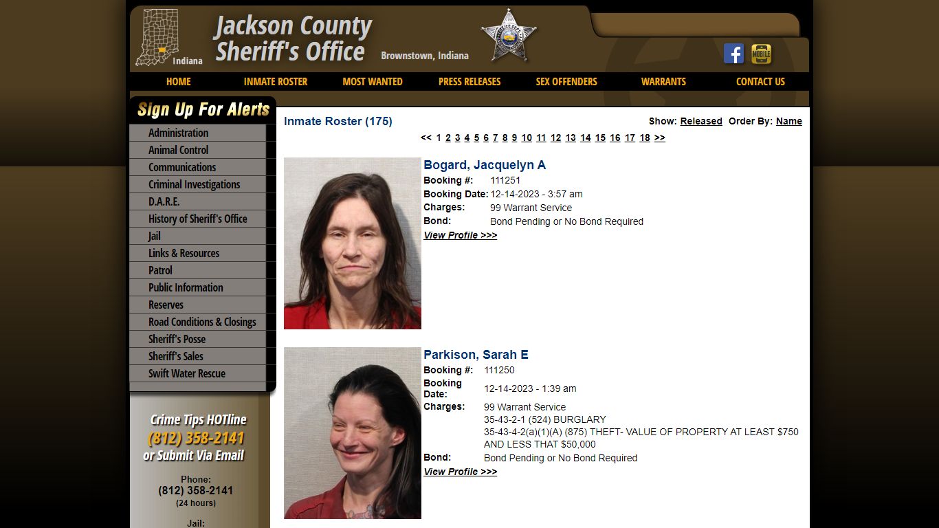 Inmate Roster - Current Inmates Booking Date Descending - Jackson ...
